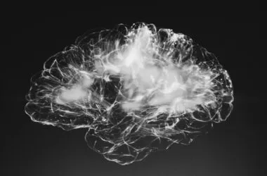 Darstellung der neuronalen Netzwerkaktivität im Gehirn, die die Kommunikation zwischen Nervenzellen und den Einfluss von Neurotransmittern veranschaulicht.