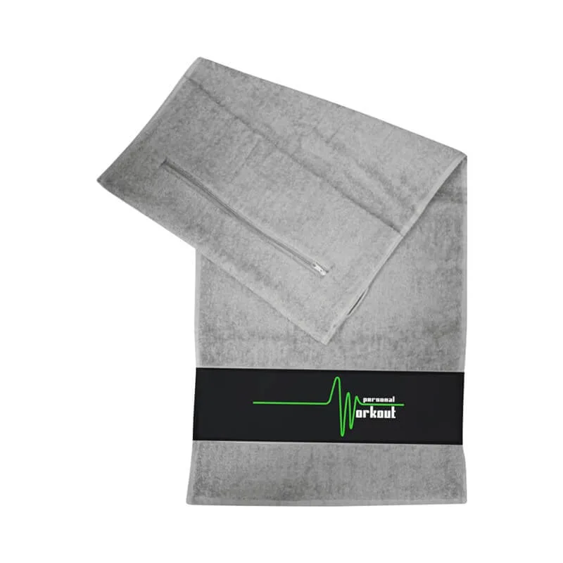 Fitnesstuch mit Reissverschluss für Schlüssel u.v.m.